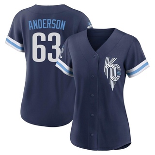 Authentic Nick Anderson Women's Kansas City Royals 2022 City Connect Jersey - Navy