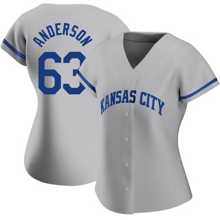 Authentic Nick Anderson Women's Kansas City Royals 2022 Road Jersey - Gray