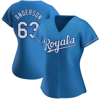 Authentic Nick Anderson Women's Kansas City Royals Alternate Jersey - Light Blue