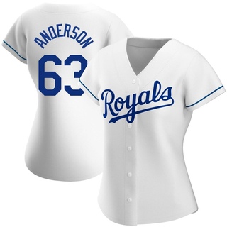 Authentic Nick Anderson Women's Kansas City Royals Home Jersey - White