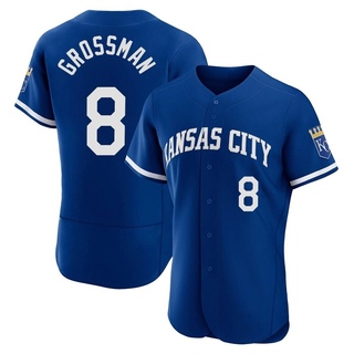 Authentic Robbie Grossman Men's Kansas City Royals 2022 Alternate Jersey - Royal