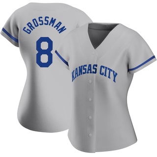 Authentic Robbie Grossman Women's Kansas City Royals 2022 Road Jersey - Gray