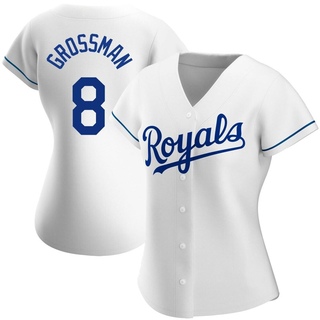 Authentic Robbie Grossman Women's Kansas City Royals Home Jersey - White