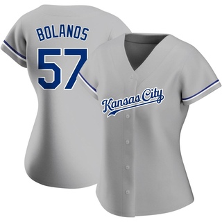 Authentic Ronald Bolanos Women's Kansas City Royals Road Jersey - Gray