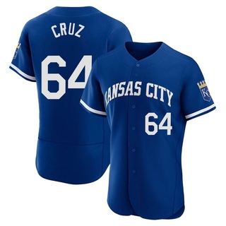 Authentic Steven Cruz Men's Kansas City Royals 2022 Alternate Jersey - Royal