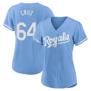 Authentic Steven Cruz Women's Kansas City Royals 2022 Alternate Jersey - Light Blue