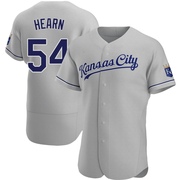 Authentic Taylor Hearn Men's Kansas City Royals Road Jersey - Gray