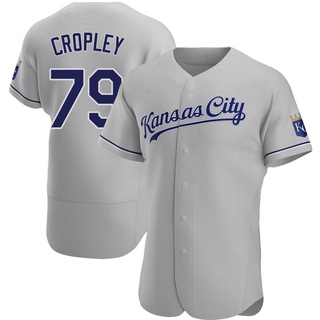 Authentic Tyler Cropley Men's Kansas City Royals Road Jersey - Gray