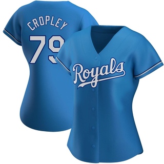 Authentic Tyler Cropley Women's Kansas City Royals Alternate Jersey - Light Blue