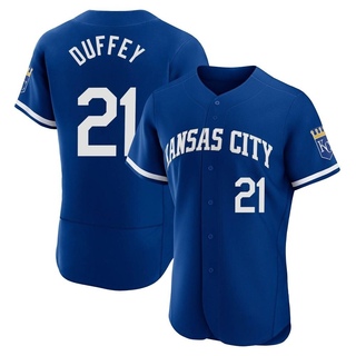 Authentic Tyler Duffey Men's Kansas City Royals 2022 Alternate Jersey - Royal