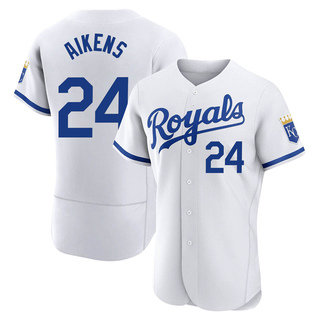 Authentic Willie Aikens Men's Kansas City Royals 2022 Home Jersey - White