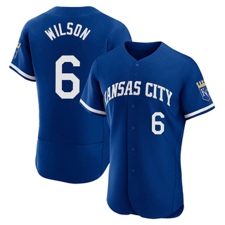 Authentic Willie Wilson Men's Kansas City Royals 2022 Alternate Jersey - Royal