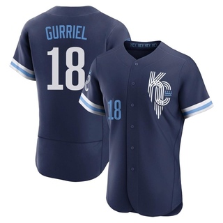 Authentic Yuli Gurriel Men's Kansas City Royals 2022 City Connect Jersey - Navy