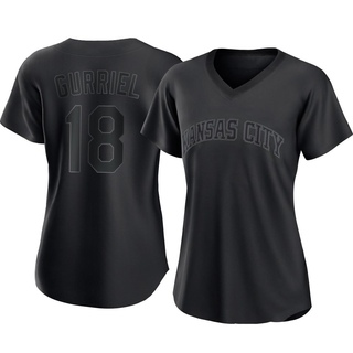 Authentic Yuli Gurriel Women's Kansas City Royals Pitch Fashion Jersey - Black