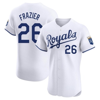 Elite Adam Frazier Men's Kansas City Royals Home Jersey - White