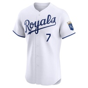 Elite A.j. Hinch Men's Kansas City Royals Home Jersey - White