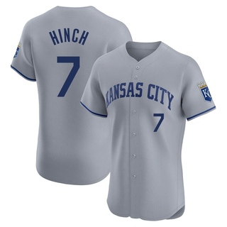 Elite A.j. Hinch Men's Kansas City Royals Road Jersey - Gray