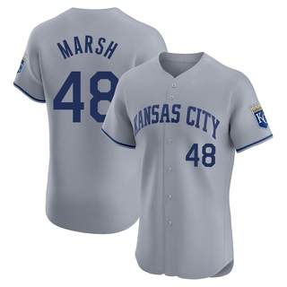 Elite Alec Marsh Men's Kansas City Royals Road Jersey - Gray