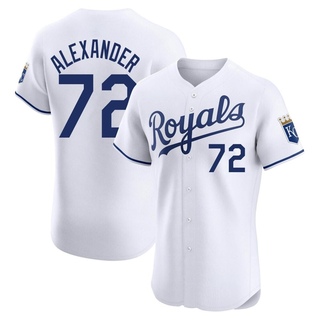 Elite CJ Alexander Men's Kansas City Royals Home Jersey - White