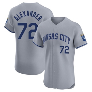 Elite CJ Alexander Men's Kansas City Royals Road Jersey - Gray