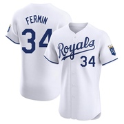 Elite Freddy Fermin Men's Kansas City Royals Home Jersey - White