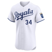 Elite Freddy Fermin Men's Kansas City Royals Home Jersey - White