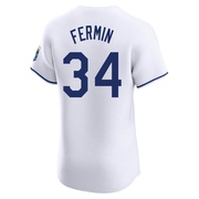 Elite Freddy Fermin Men's Kansas City Royals Home Jersey - White