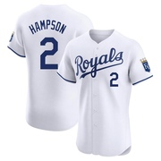 Elite Garrett Hampson Men's Kansas City Royals Home Jersey - White