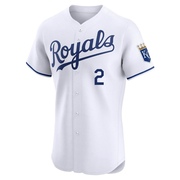 Elite Garrett Hampson Men's Kansas City Royals Home Jersey - White