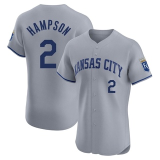 Elite Garrett Hampson Men's Kansas City Royals Road Jersey - Gray