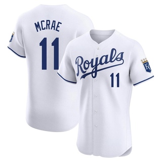 Elite Hal Mcrae Men's Kansas City Royals Home Jersey - White