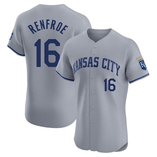 Elite Hunter Renfroe Men's Kansas City Royals Road Jersey - Gray