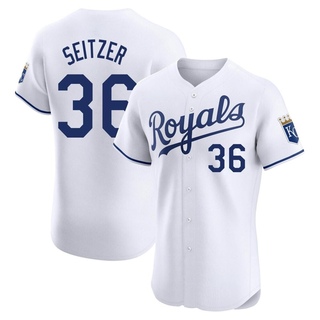 Elite Kevin Seitzer Men's Kansas City Royals Home Jersey - White