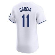 Elite Maikel Garcia Men's Kansas City Royals Home Jersey - White