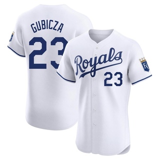 Elite Mark Gubicza Men's Kansas City Royals Home Jersey - White