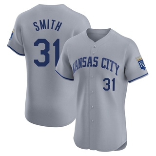 Elite Will Smith Men's Kansas City Royals Road Jersey - Gray