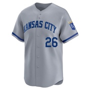 Limited Adam Frazier Men's Kansas City Royals Away Jersey - Gray