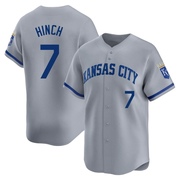 Limited A.j. Hinch Men's Kansas City Royals Away Jersey - Gray