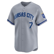 Limited A.j. Hinch Men's Kansas City Royals Away Jersey - Gray