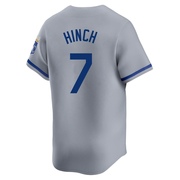 Limited A.j. Hinch Men's Kansas City Royals Away Jersey - Gray