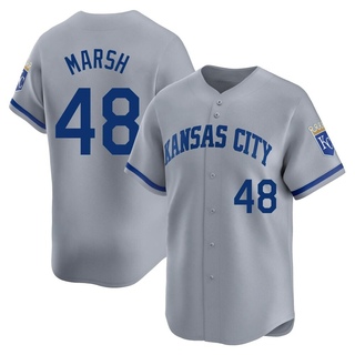 Limited Alec Marsh Men's Kansas City Royals Away Jersey - Gray