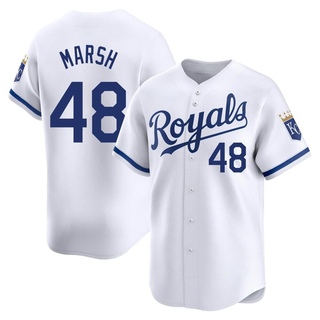 Limited Alec Marsh Men's Kansas City Royals Home Jersey - White