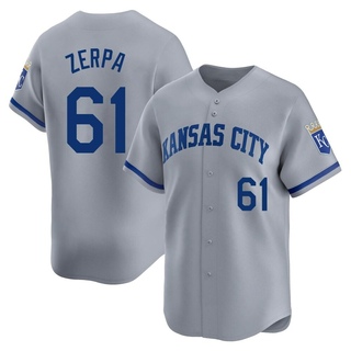 Limited Angel Zerpa Youth Kansas City Royals Away Jersey - Gray