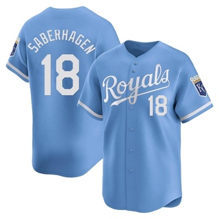 Limited Bret Saberhagen Men's Kansas City Royals Alternate Jersey - Light Blue