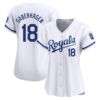 Limited Bret Saberhagen Women's Kansas City Royals Home Jersey - White