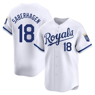 Limited Bret Saberhagen Youth Kansas City Royals Home Jersey - White