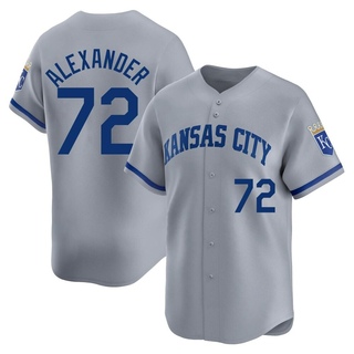 Limited CJ Alexander Youth Kansas City Royals Away Jersey - Gray