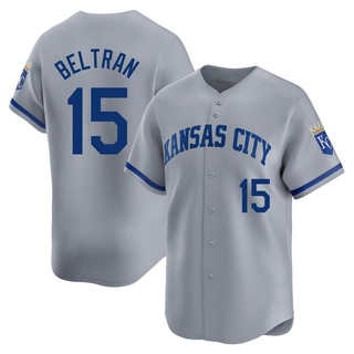 Limited Carlos Beltran Men's Kansas City Royals Away Jersey - Gray