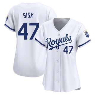 Limited Evan Sisk Women's Kansas City Royals Home Jersey - White