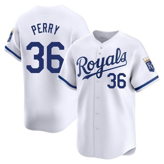 Limited Gaylord Perry Youth Kansas City Royals Home Jersey - White